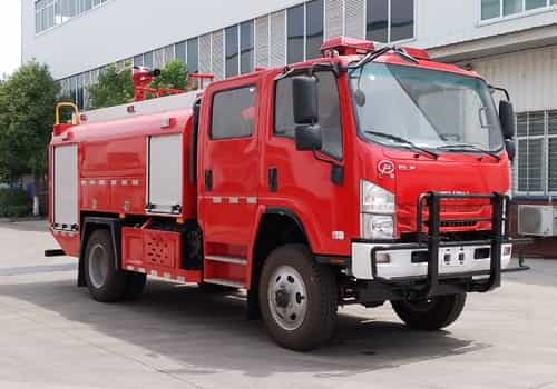 慶鈴四驅3.5噸水罐消防車